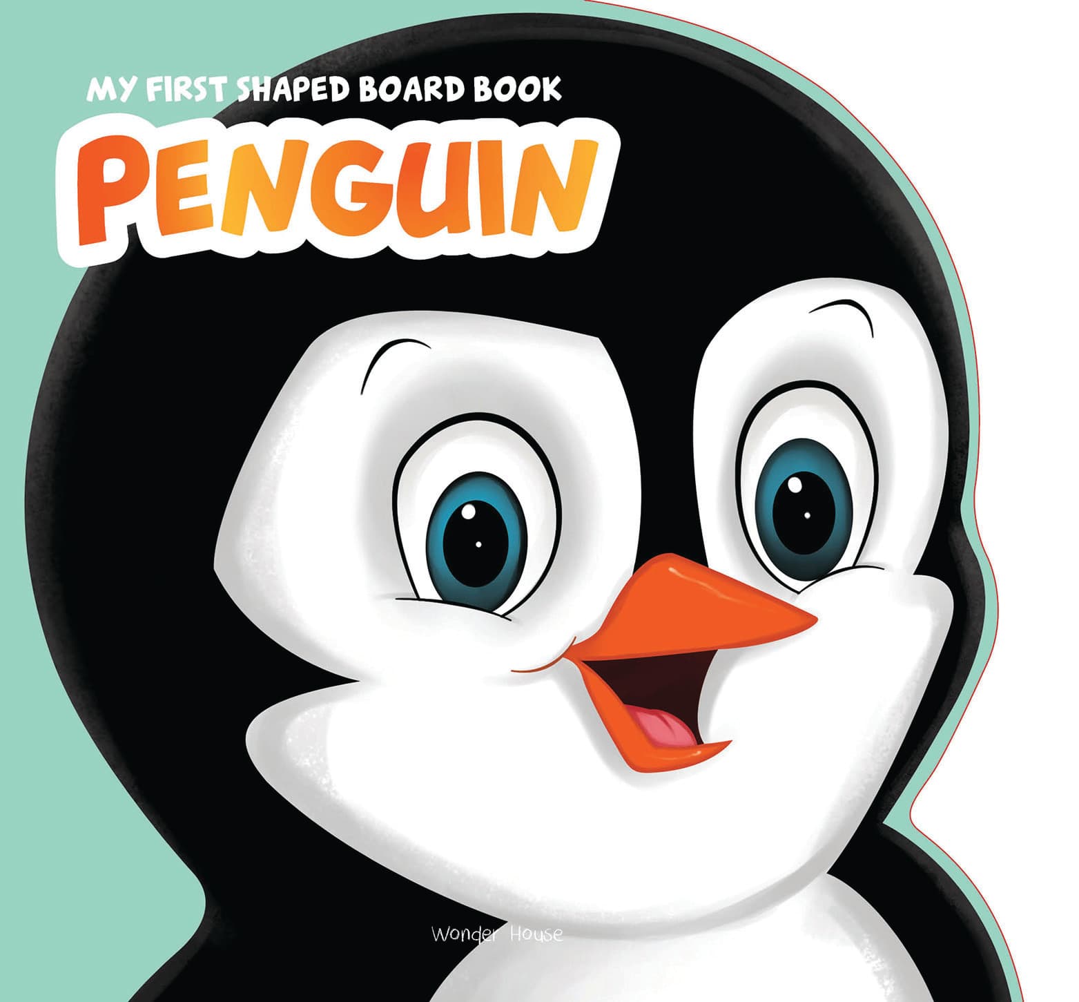 My First Shaped Board book – Penguin, Die-Cut Animals, Picture Book for Children