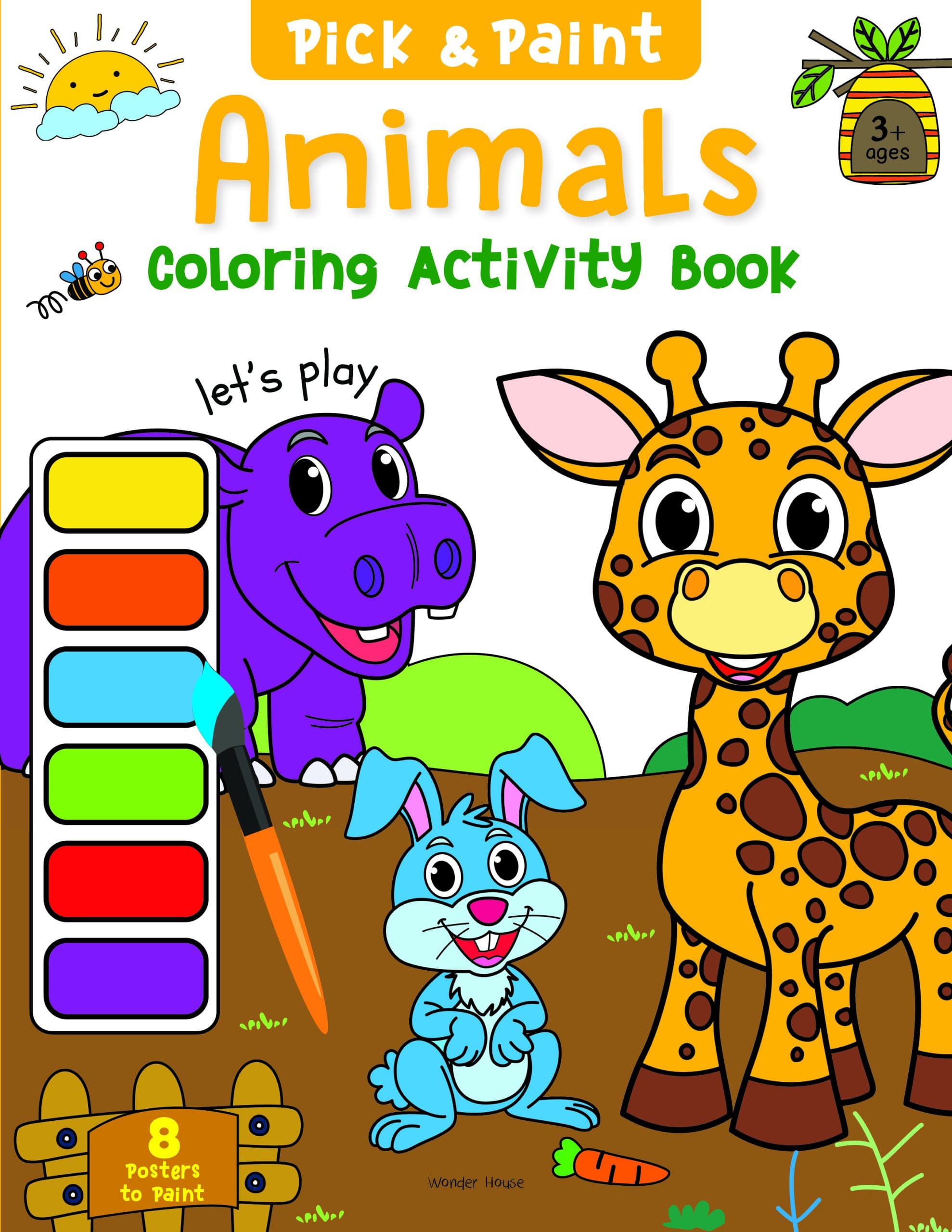 Pick and Paint Coloring Activity Book for Kids Animals