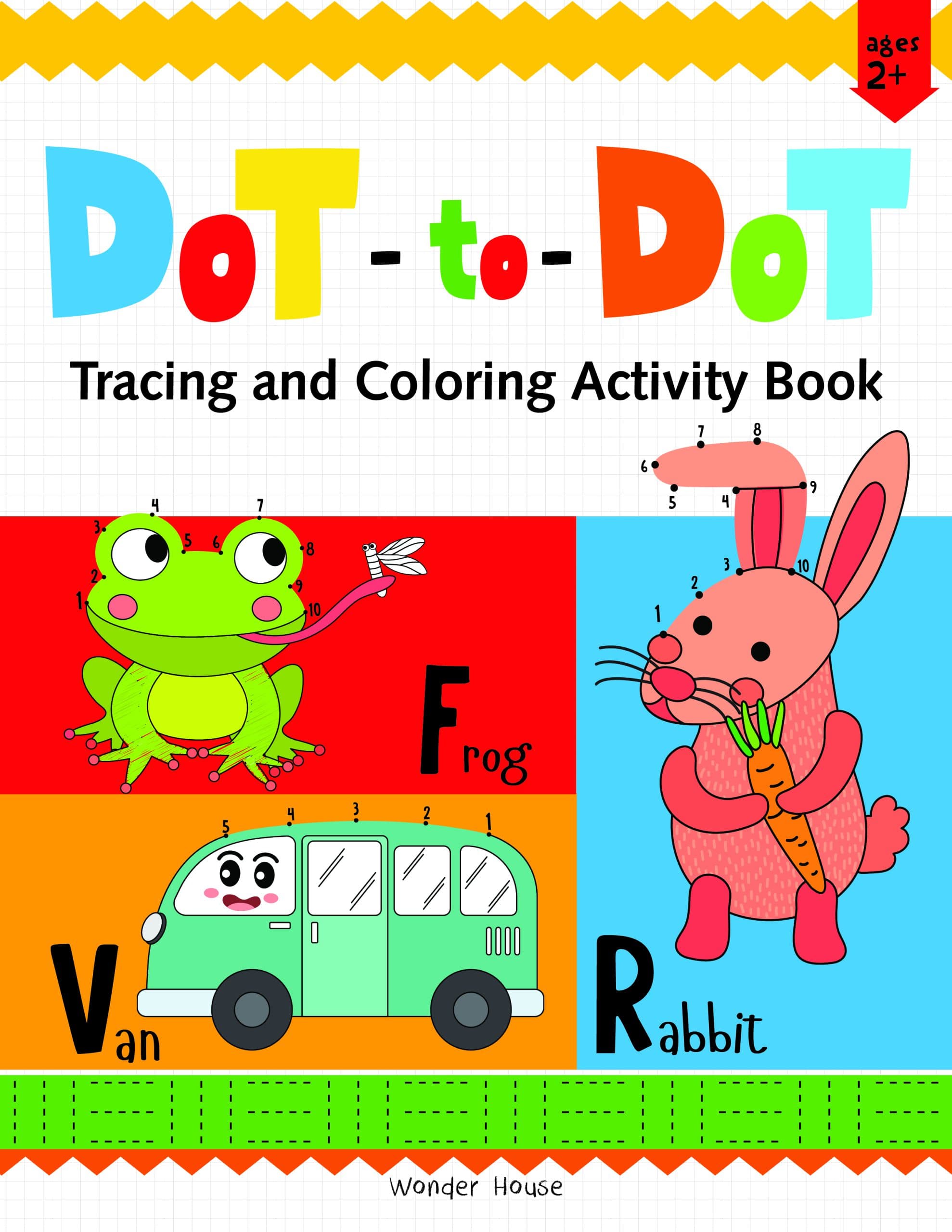 Preschool Activity Book Dot to Dot Tracing and Coloring Activity Book for Kids