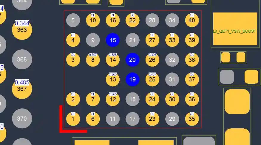 آی سی ای پی تی آیفون12 و 12 پرو | (U_QET0_E)(U_QET1_E)(IC EPT (Envelope Power Tracker) iPhone 12 Pro / 12 (QET5100 — تصویر ۳