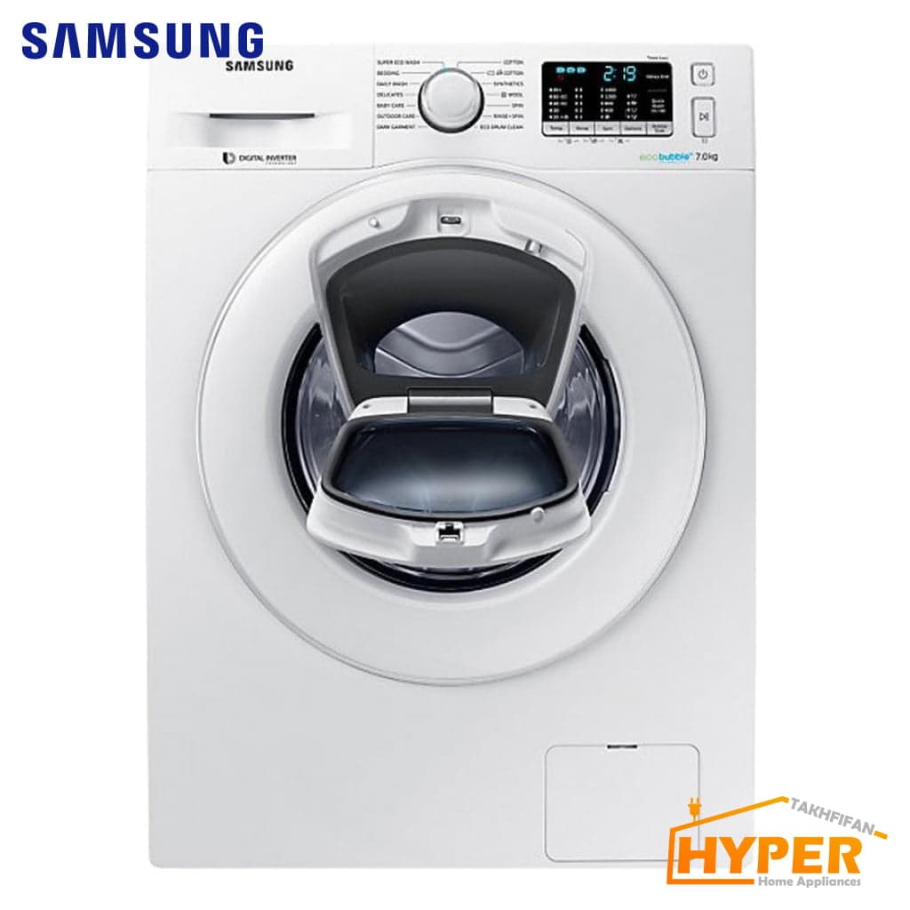 ماشین لباسشویی سامسونگ J1477W سفید 7 کیلویی