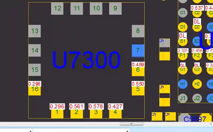 آی سی سنسور شتاب و ژیروسکوپ آیفون 12 پرومکس | (U7300)IC Accelerometer And Gyroscope Sensor iPhone 12 Pro Max(BMI282AA) — تصویر ۳