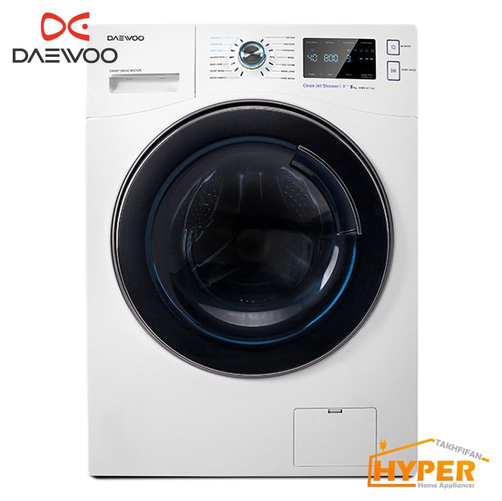 ماشین لباسشویی دوو DWK-PRIMO80 سفید 8 کیلویی