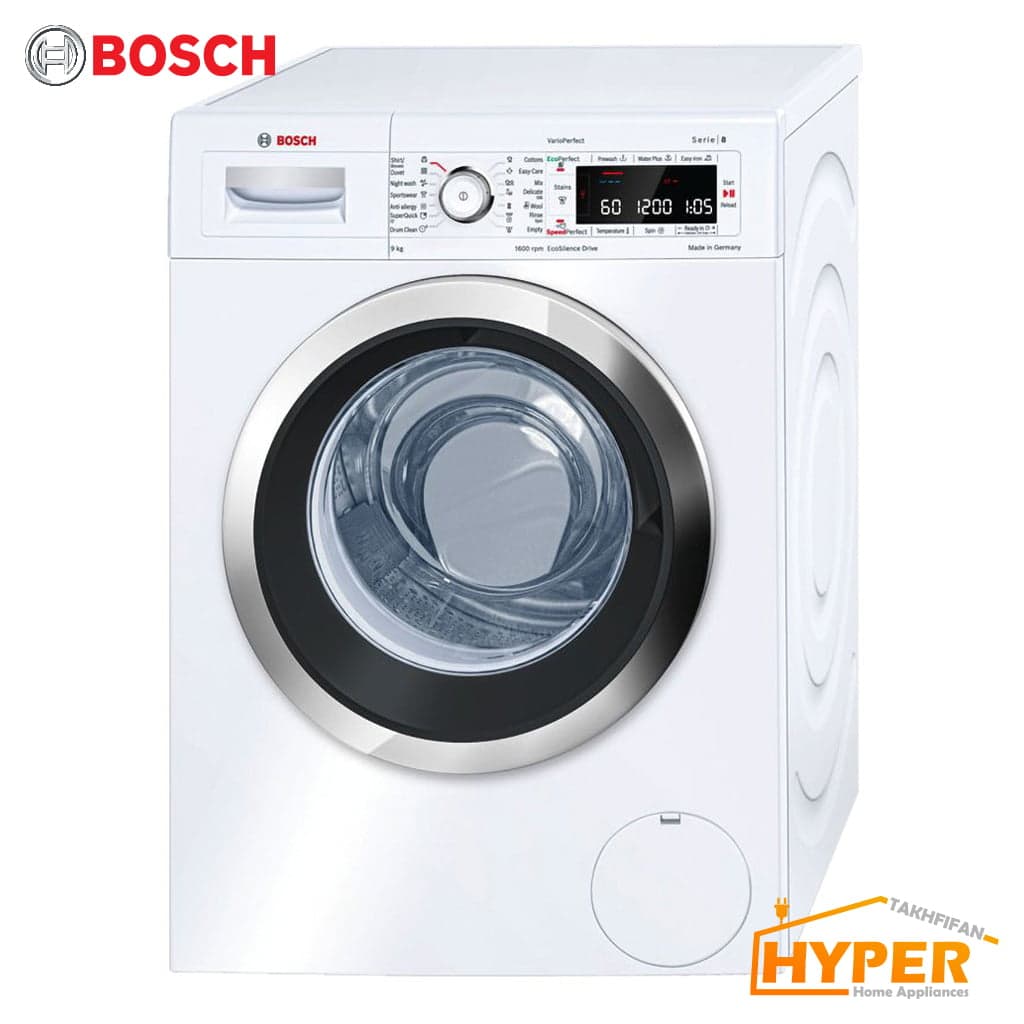 ماشین لباسشویی بوش WAW32560GC سفید 9 کیلویی