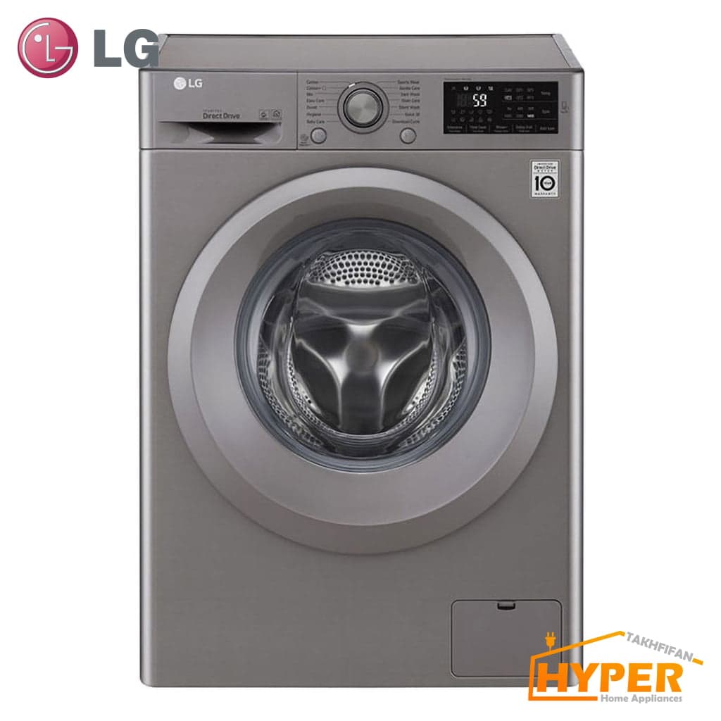 ماشین لباسشویی ال جی WM-821NS نقره ای 8 کیلویی