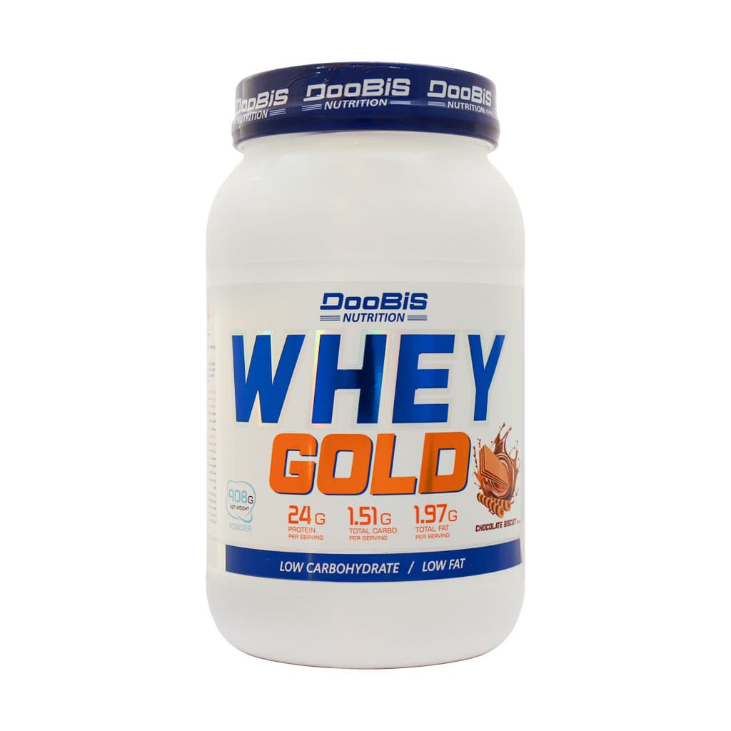 پودر وی گلد دوبیس 908 گرم بیسکوئیت شکلات Doobis Whey Gold Powder 908 g