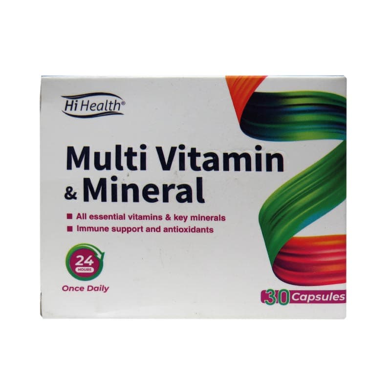 کپسول مولتی ویتامین مینرال های هلث 30 عددی Hi Health Multi Vitamin And