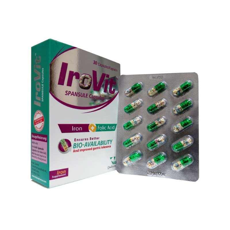 کپسول آیروویت ویتان ۳۰ عددی Vitane IroVit 30 Caps — تصویر ۲