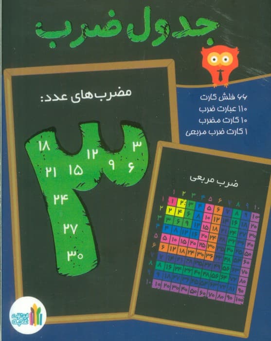 بسته فلش کارت وایت بوردی جدول ضرب (گلاسه،باجعبه) — تصویر ۲