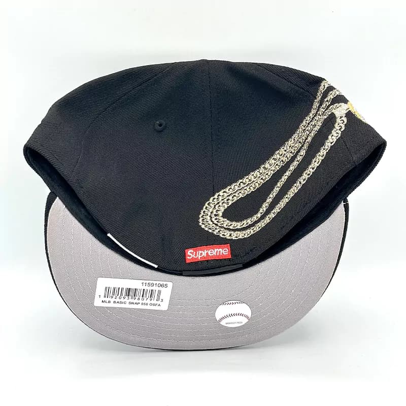 کلاه کپ فیت بک Supreme مشکی — تصویر ۳