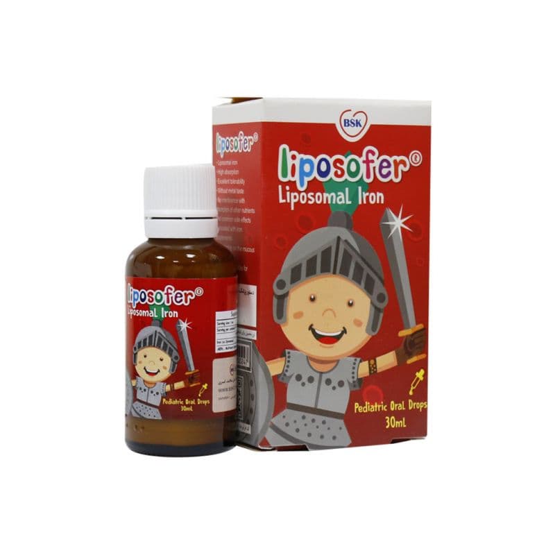 قطره خوراکی آهن لیپوزوفر (لیپوزومال) بی اس کی 30 میلی لیتر BSK liposofer iron drop 30 ml