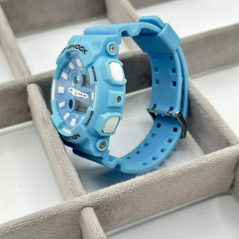 ساعت جی شاک G-Shock رنگ آبی آسمونی — تصویر ۲