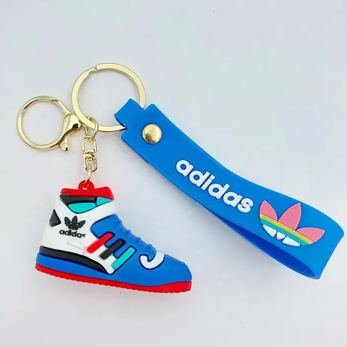 سرکلیدی سیلیکونی کفش آدیداس adidas آبی 39060