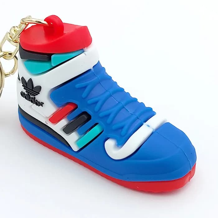 سرکلیدی سیلیکونی کفش آدیداس adidas آبی 39060 — تصویر ۲