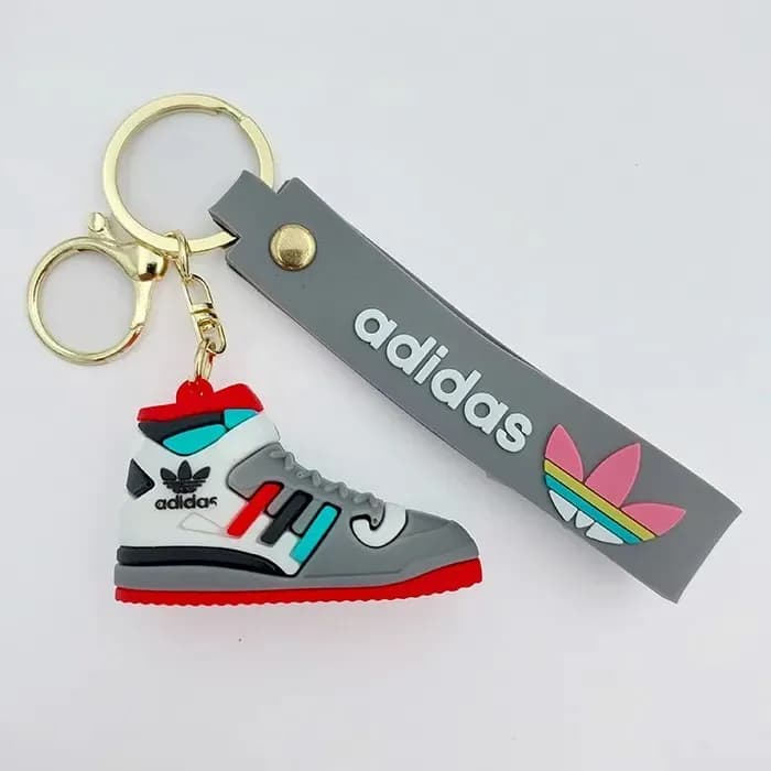 سرکلیدی سیلیکونی کفش آدیداس adidas طوسی 39060