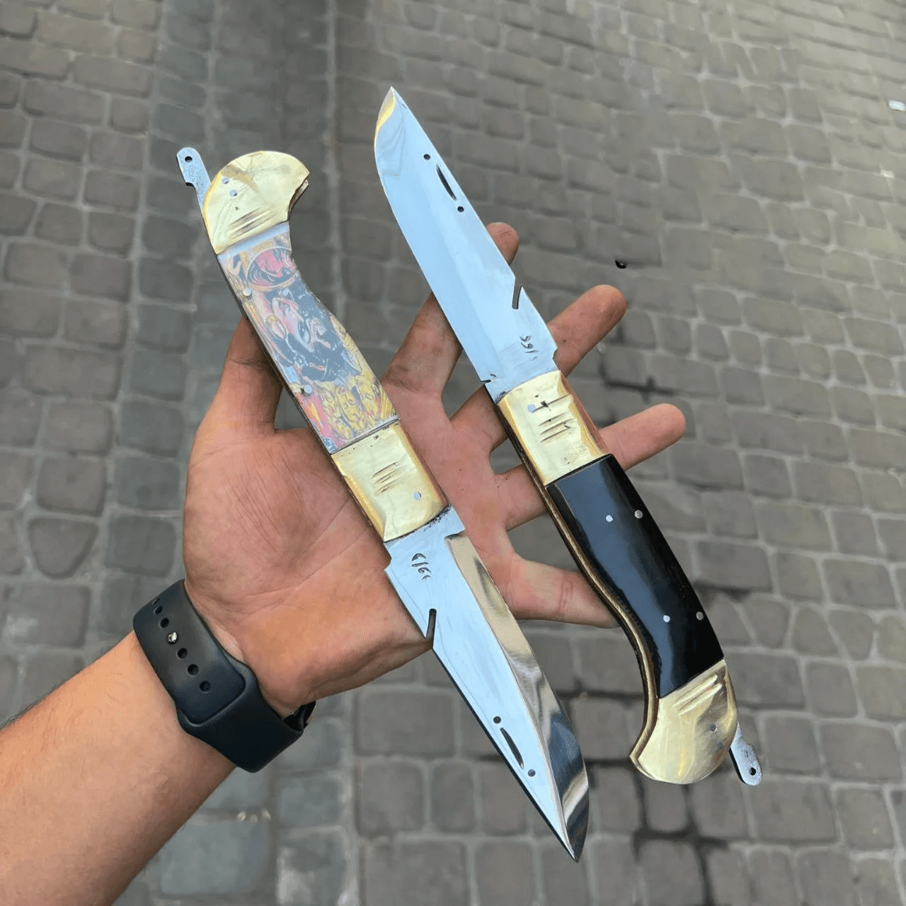 چاقو زنجان دنده ای مدل سر نیزه سایز بزرگ