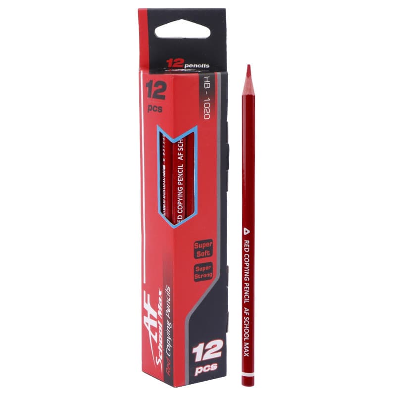 مداد قرمز اسکول مکس School Max HB-1020 بسته 12 عددی