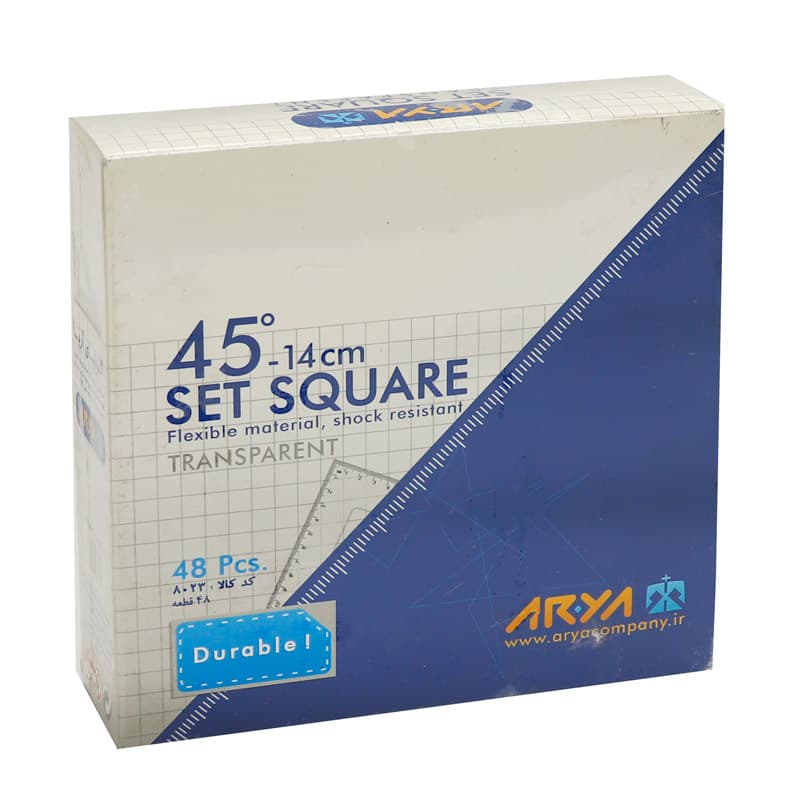 گونیا 45 درجه آریا Arya 8033 بسته 48 عددی — تصویر ۲