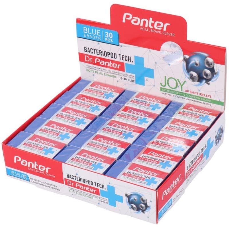 پاک کن پنتر Anti-Bacterial Soft Plus E140 بسته 30 عددی — تصویر ۲