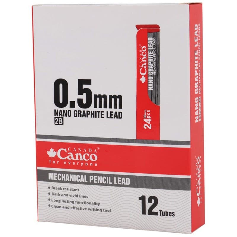 نوک مداد نوکی کنکو 0.5 میلی متر Nano Graphite Lead بسته 12 عددی — تصویر ۳