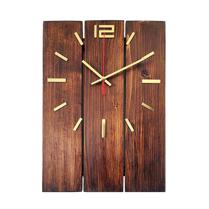 ساعت دیواری مدل سرو چوبی کدm15550