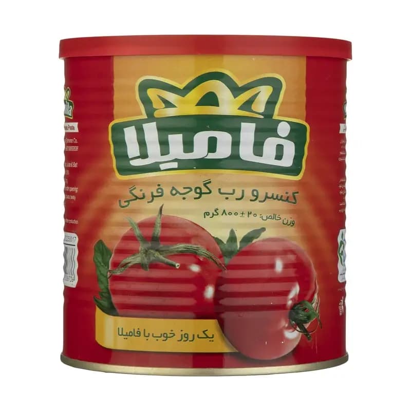 کنسرو رب گوجه فرنگی فامیلا 800 گرم — تصویر ۲