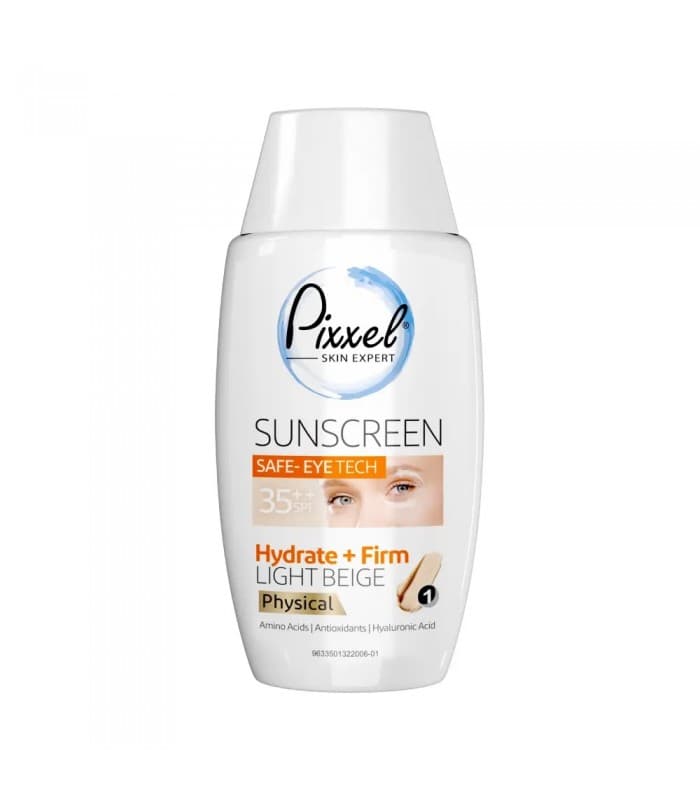 کرم ضد آفتاب دور چشم فیزیکال SPF35 پیکسل 50ml – بژ روشن