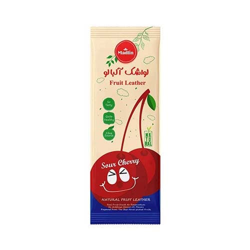 لواشک ورقه ای آلبالو 90 گ مادلین