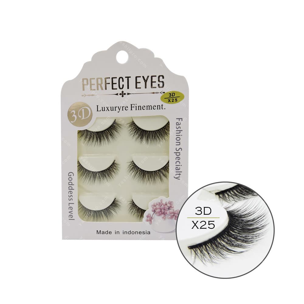مژه 3D پرفکت آیز 3جفتی مدل X25