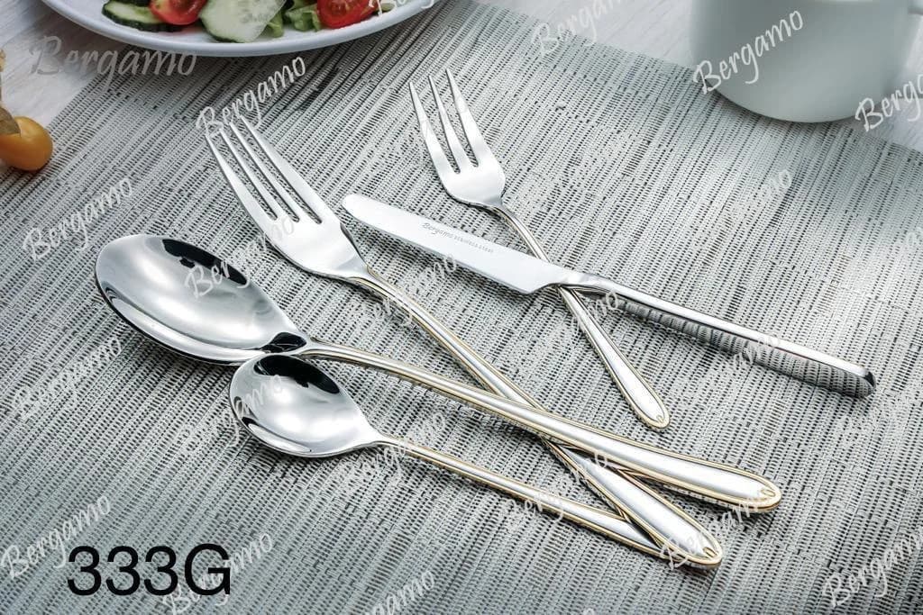 سرویس قاشق وچنگال 38 پارچه 6 نفره برگامو کد 333G Bergamo