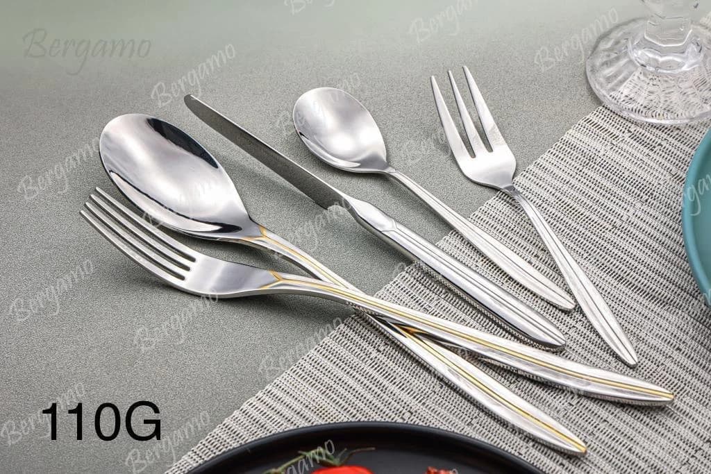 سرویس قاشق وچنگال 38 پارچه 6 نفره برگامو کد 110G Bergamo