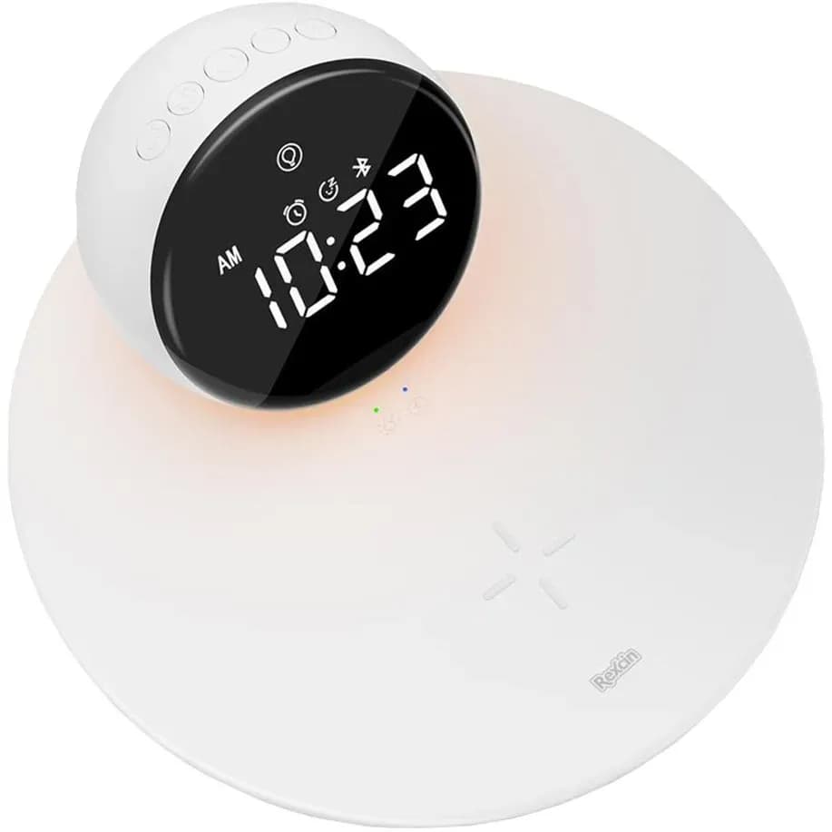اسپیکر بلوتوثی و شارژر بی سیم چندکاره رکسین مدل Rex-W17 — تصویر ۳