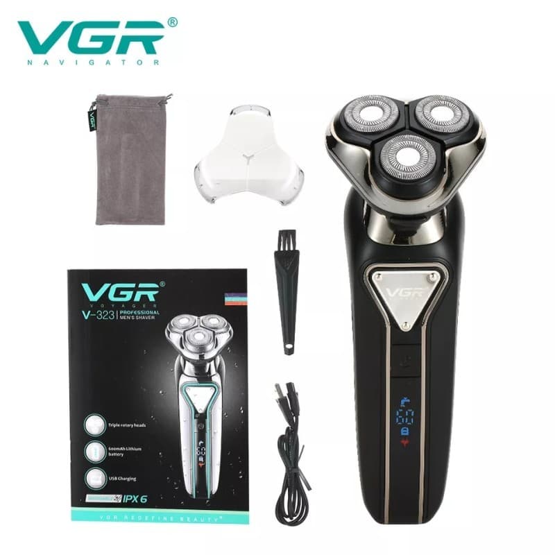 ماشین اصلاح سه تیغ وی جی آر مدل V-323 — تصویر ۳