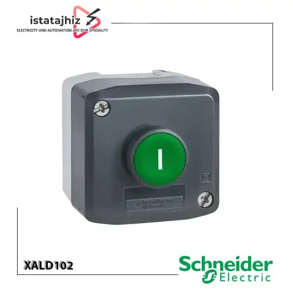 جعبه فرمان یک دکمه با علامت I اشنایدر XALD102