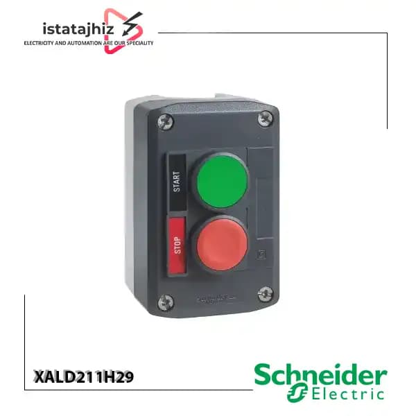جعبه شستی دو دکمه اشنایدر XALD211H29