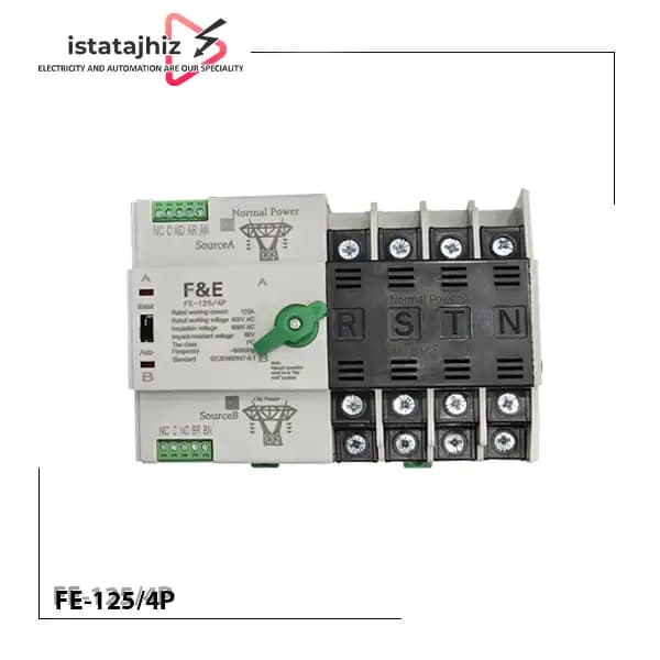 کلید چنج آور 125 آمپر اتوماتیک 4 پل F&E
