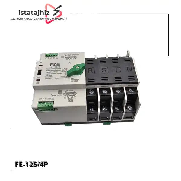 کلید چنج آور 125 آمپر اتوماتیک 4 پل F&E — تصویر ۲