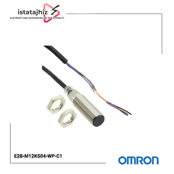 سنسور القایی امرن مدل E2B-M12KS04-WP-C1 2M قطر 12 کابلی خروجی NPN