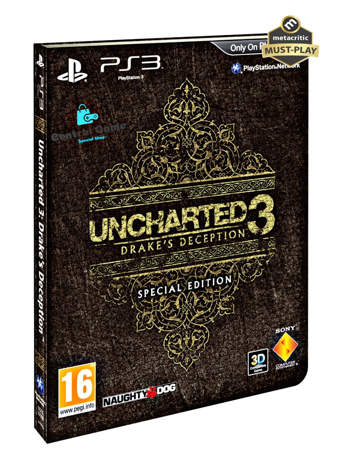 دیسک بازی Uncharted 3 Drake’s Deception Special Edition Ps3 کارکرده