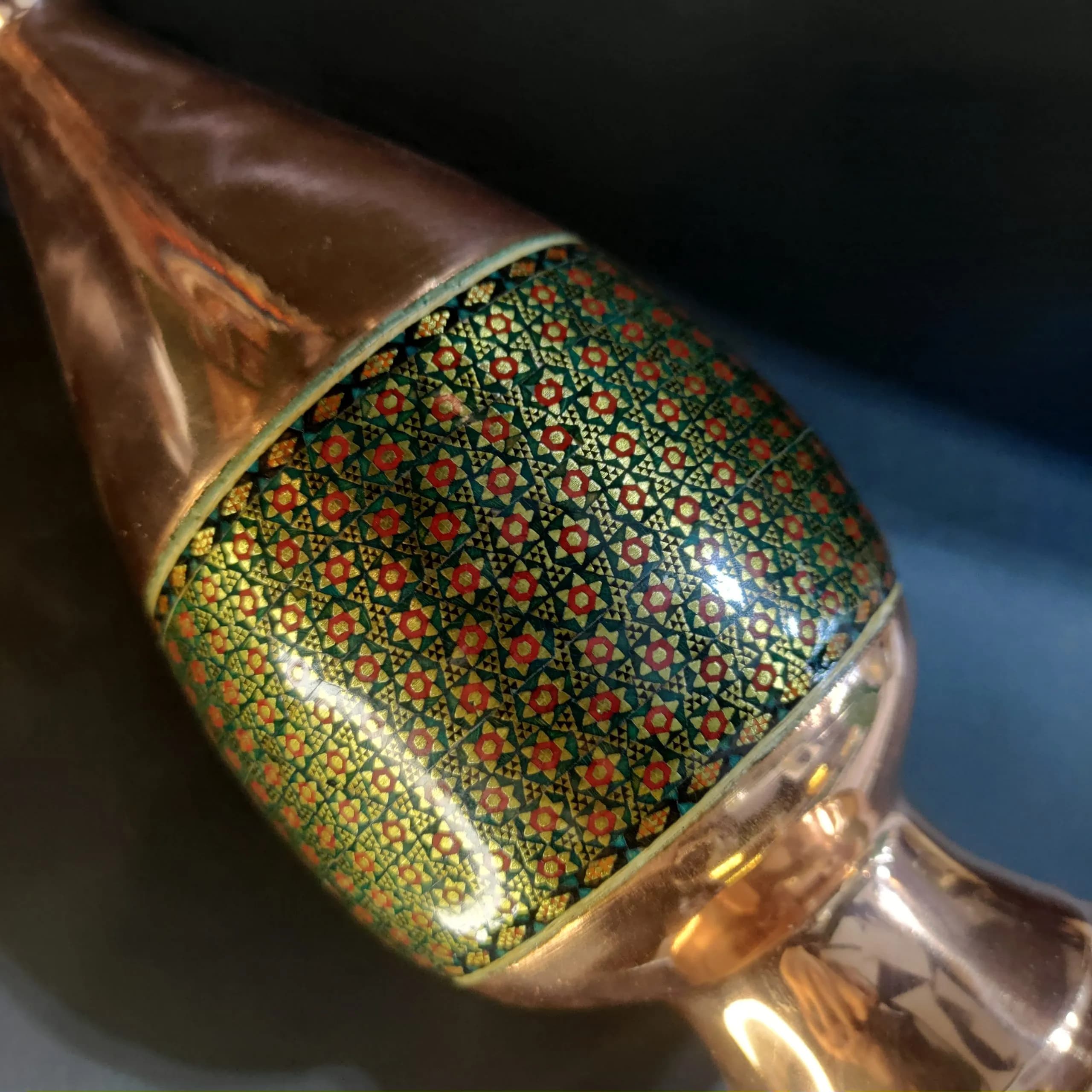گلدان مس خاتم سایز 30 — تصویر ۲