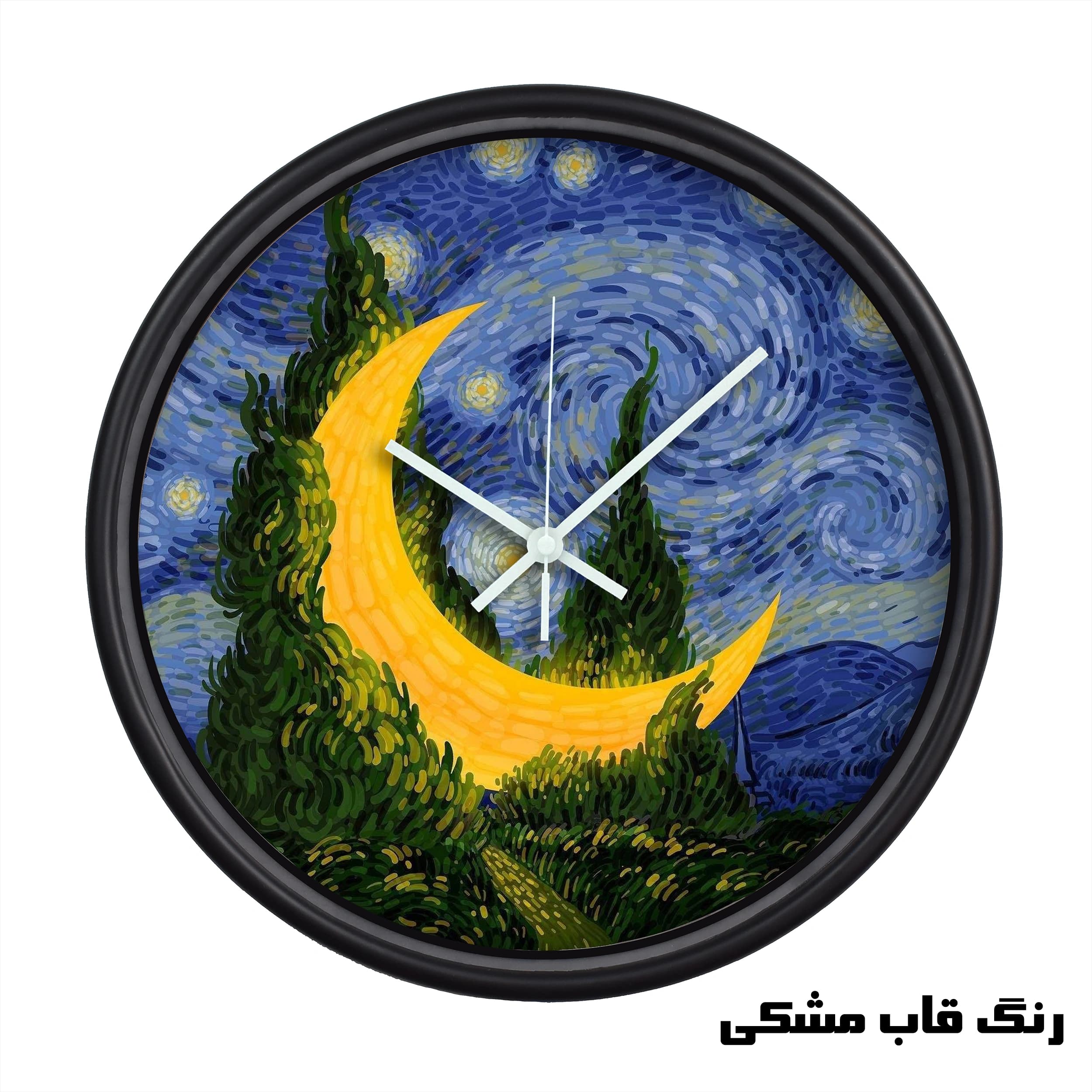 ساعت دیواری سال بردز طرح شب پر ستاره مدل CW-The Starry Night — تصویر ۳