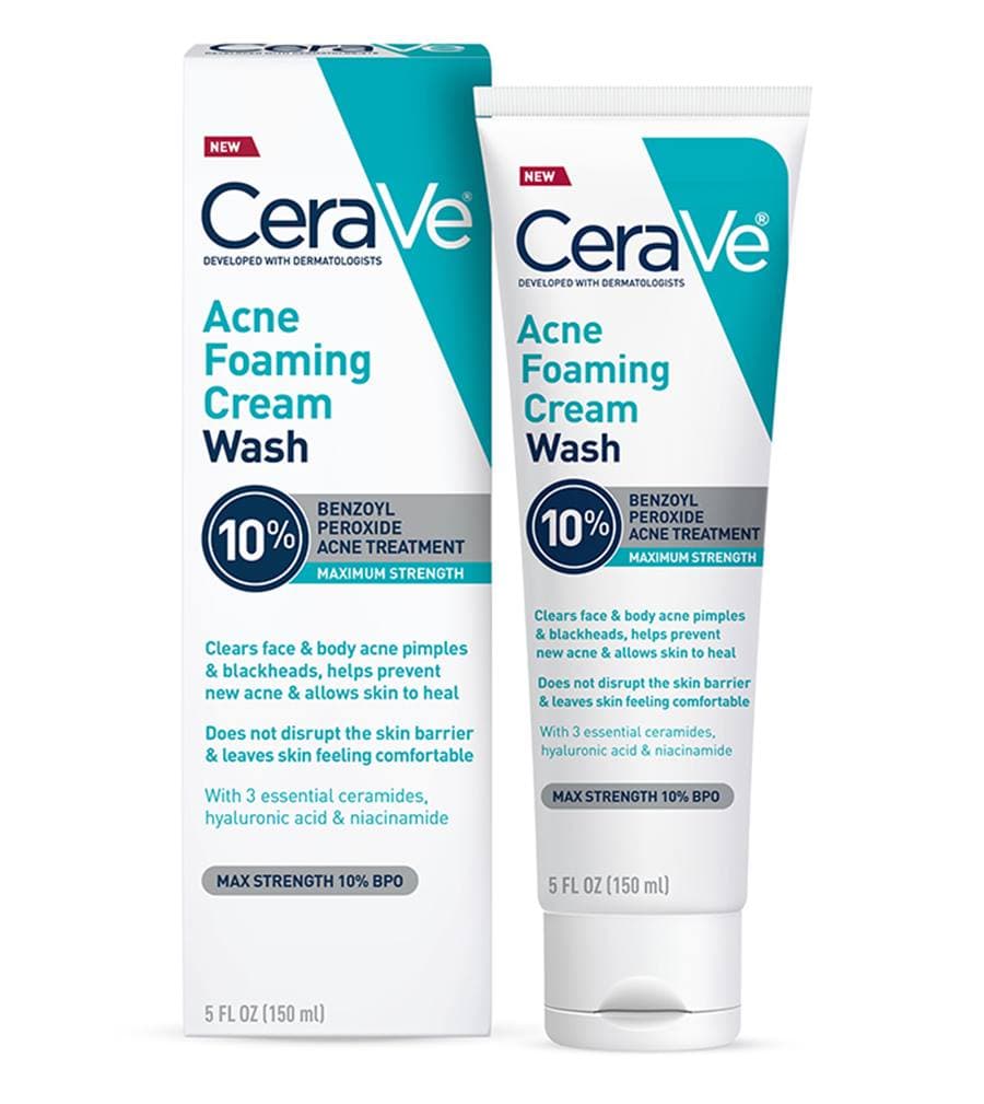 فوم شستشوی ضدجوش سراوی با ۱۰% بنزوئیل پراکسید CeraVe — تصویر ۲