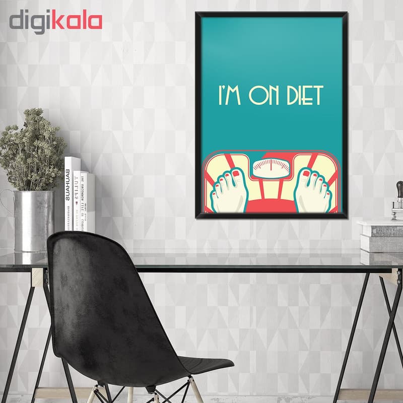 تابلو فنچ آرت طرح Im On Diet کد GPH282-A — تصویر ۲
