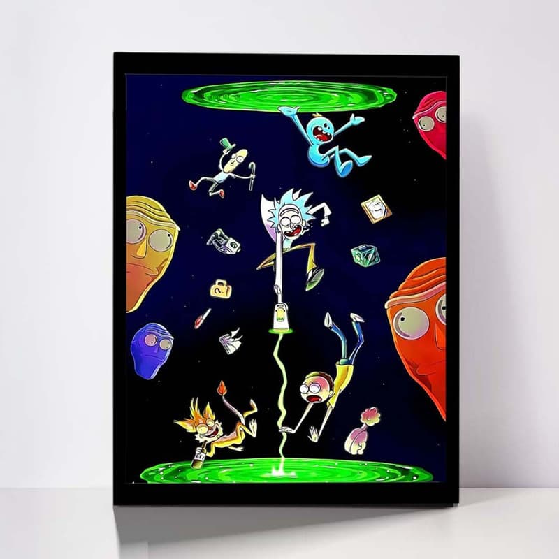تابلو مدل Rick Morty کد F-1056