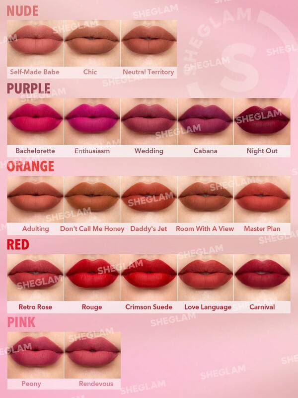 رژ لب مات MATTE ALLURE LIPSTICK -NEUTRAL TERRITORY شیگلم SHEGLAM — تصویر ۴