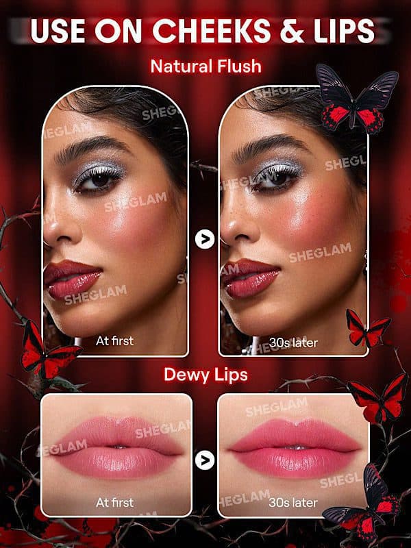 رژگونه Bloodline Color Changing کالکشن Crimson Butterfly شیگلم SHEGLAM — تصویر ۴