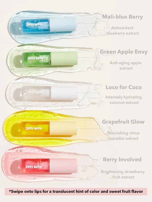 روغن لب JELLY WOW HYDRATING LIP OIL- GRAPEFRUIT GLOW شیگلم SHEGLAM — تصویر ۷