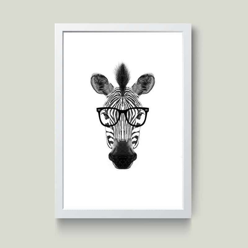 تابلو مدل Cute Zebra کدm2415-w
