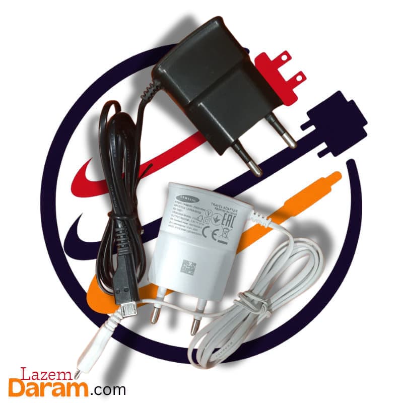 شارژر دیواری اصلی سامسونگ ETA0U10EWE با کابل میکرو USB (تایپ B)