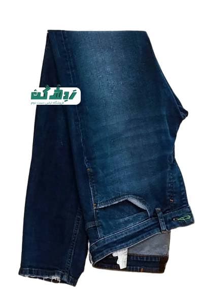 شلوار جین سرمه‌ای مردانه دست دوم